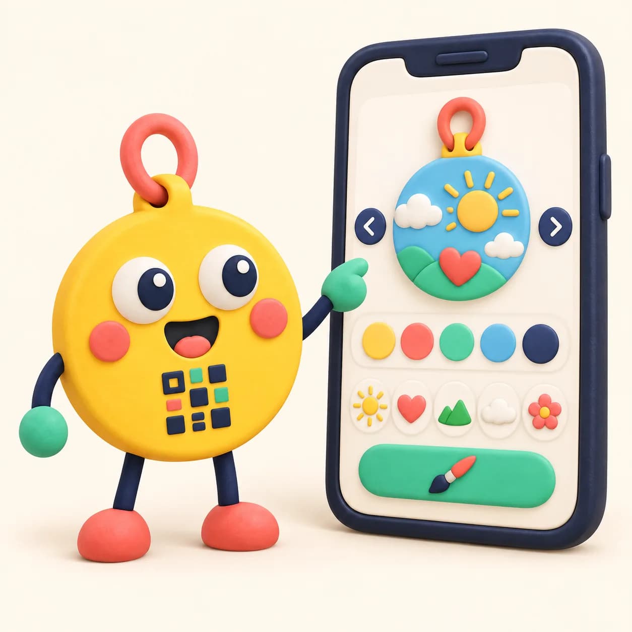 The Lostoo mascot showing a label creation screen