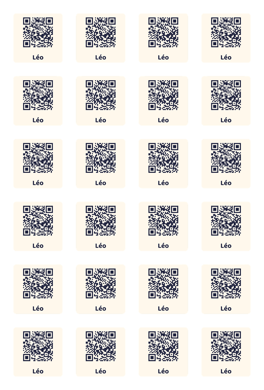 Aperçu du fichier imprimé de la planche stickers objets (exemple)